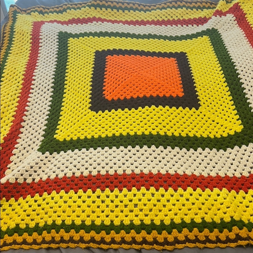 Colorful Crochet Blanket - Picture 2 of 12